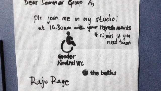 First Seminar of my MFA Fine Art at Goldsmiths!